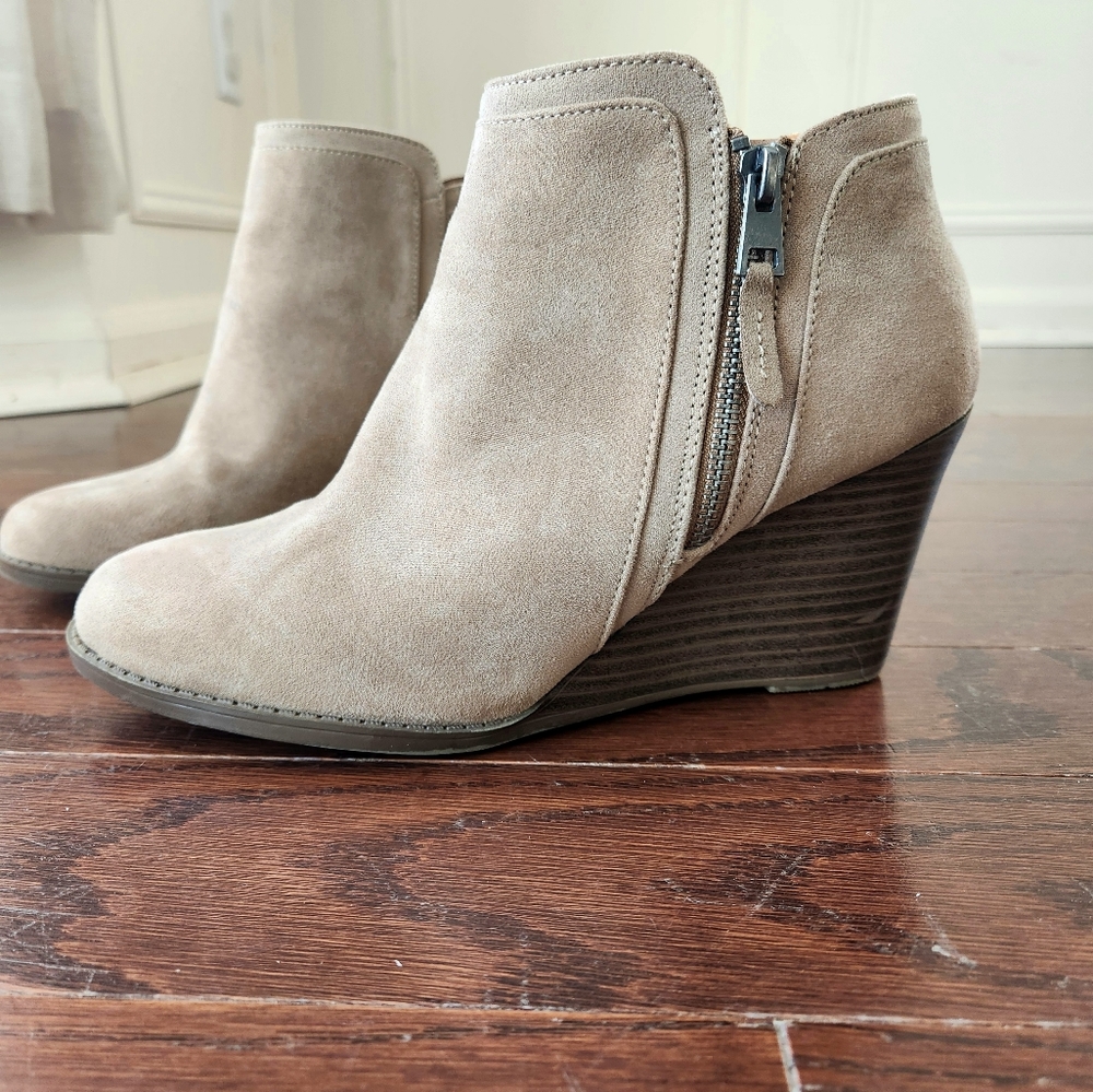 Tan Heeled Booties- Time and True